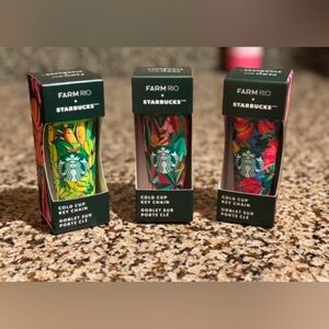 Starbucks x Farm Rio Keychain Bag Charms (Set Of 3)